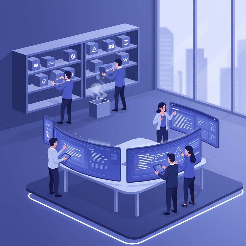 Enterprise team building custom software while moving away from off-the-shelf SaaS products